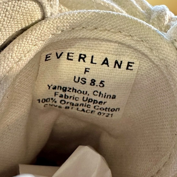 Everlane Women’s Cotton Canvas Gum Sole Utility Boot in White & Cream Size 8.5 - Picture 4 of 16